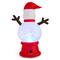 Glitzhome® 8FT Lighted Inflatable Snowman Globe Scene Decor